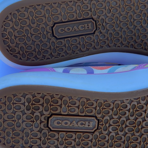 COACH Beale Multicolor Signature Slip On Sneakers PINK Flats! - Picture 11 of 16